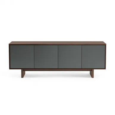 BDI Octave 8379 Toasted Walnut with Grey Doors